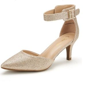 Women's Lowpointed Low Heel Dress Pump Shoes